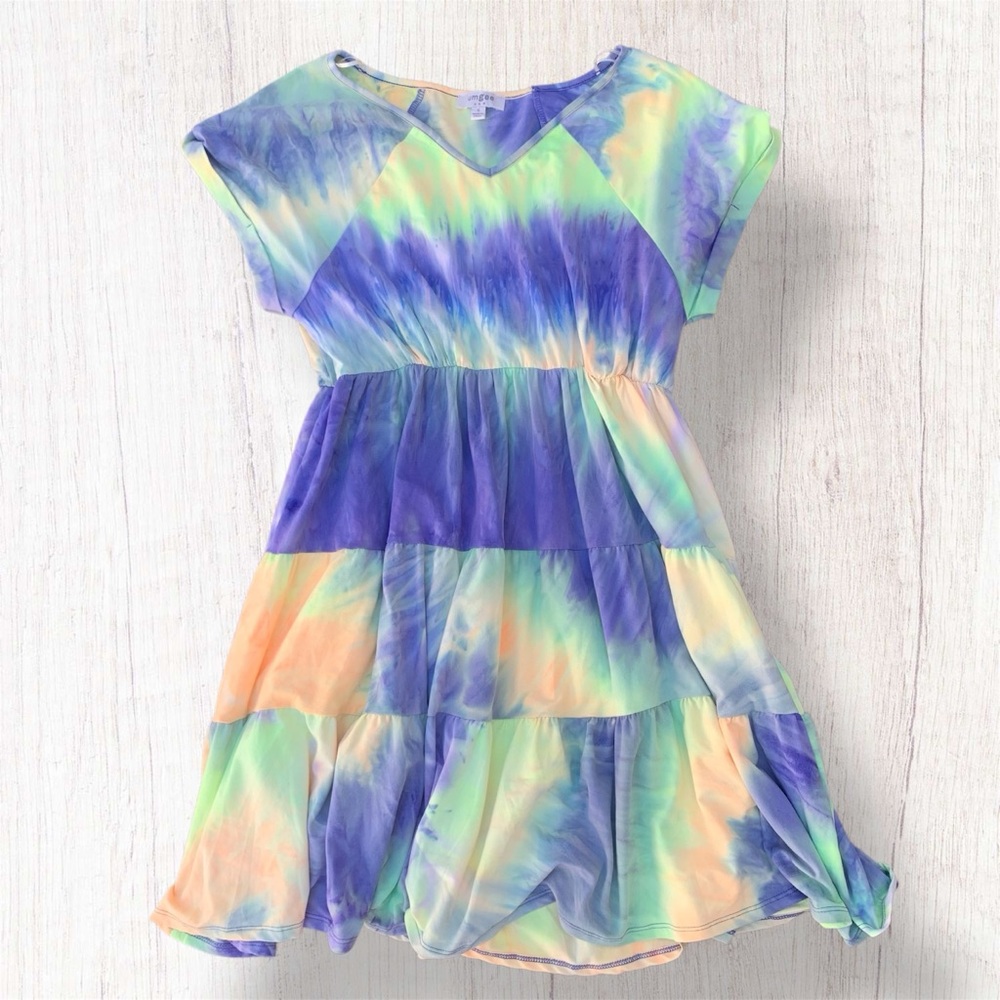 Umgee Colorful Watercolor Dress Small